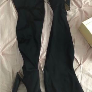 Black Thigh High Boots